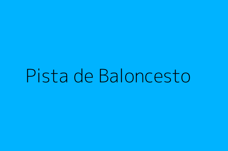 Pista de Baloncesto